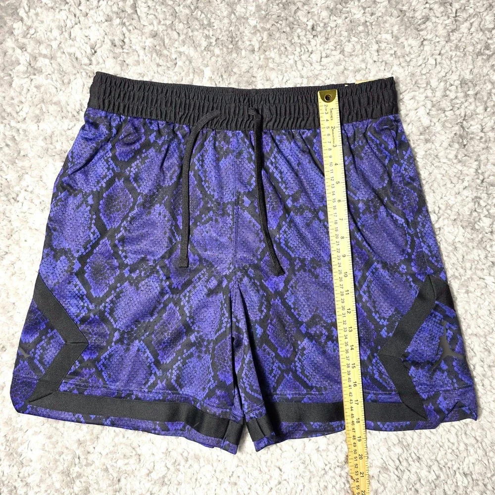 Nike Jordan Dri-FIT Mesh Diamond Shorts Men's L Purple Snakeskin NWT HF9907-543